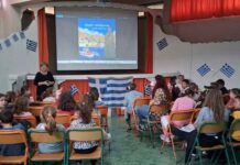 Η παρουσίαση του βιβλίου “Η Κυρά της Καλύμνου” της Π. Γρύλλη, στα παιδιά του 1ου ΔΣ Χώρας (VIDEO)