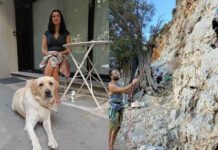 Η τυφλή αμερικανίδα Andrea Applebee ανέβηκε για αναρρίχηση στην Κάλυμνο