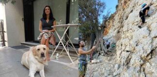 Η τυφλή αμερικανίδα Andrea Applebee ανέβηκε για αναρρίχηση στην Κάλυμνο