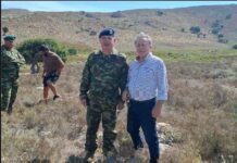 Ελικοδρόμιο στην Ψέριμο: Δήμαρχος και εκπρόσωποι Στρατού στην αυτοψία για την κατασκευή του