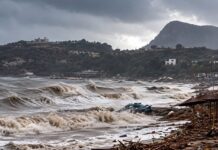 Νεκρός νεαρός άνδρας στον Αρχάγγελο – Παρασύρθηκε με το αυτοκίνητό του στη θάλασσα